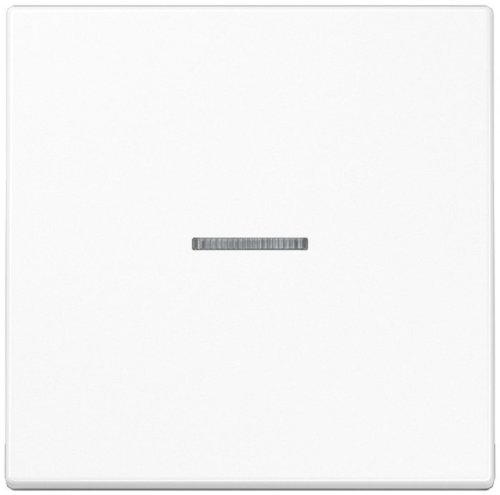 Лицевая панель Jung LS990 для 1-кл. выключателя с подсветкой белый картинка